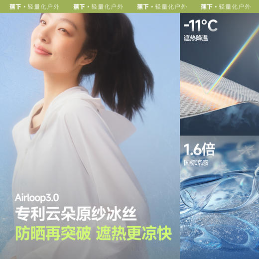 【25年新品】蕉下女士凉感防晒衣（披肩款）AL118 商品图1