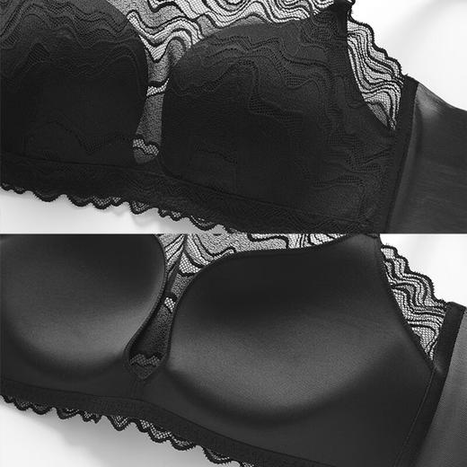 【3F】安莉芳【舒挺杯】新品蕾丝花边抹胸式文胸女小胸聚拢内衣EB00833 商品图4