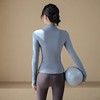 跃牌【轻匀系列】NS瑜伽服上衣加厚薄绒立领瑜伽运动外套女高级感修身健身服WT1610 商品缩略图3