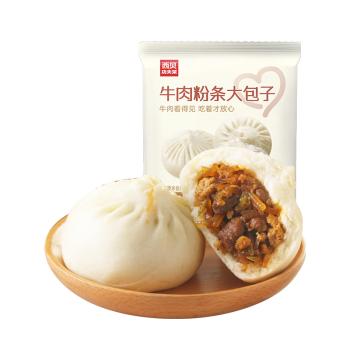 西贝莜面村牛肉粉条包子320g 4个 儿童早餐包子 速食面点 半成品开学早餐 商品图7
