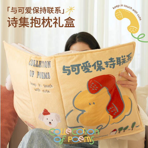 预售 《和可爱保持联系》书本抱枕 商品图0