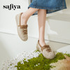 预售10天|Safiya/索菲娅2025小香风拼色懒人一脚蹬套脚编织渔夫鞋SFD1112234 商品缩略图4
