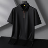 【桑蚕丝】【DG】大依优型大码拉链领短袖POLO衫体恤衫男夏季薄款桑蚕丝大码上衣胖子运动休闲 商品缩略图5