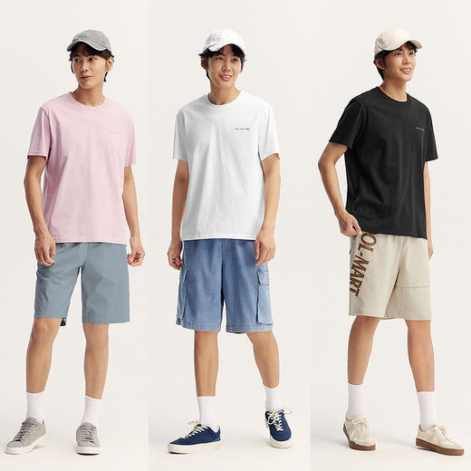 森柔棉|森马短袖T恤男休闲都市通勤风夏装印花大图案上衣圆领时尚 商品图3