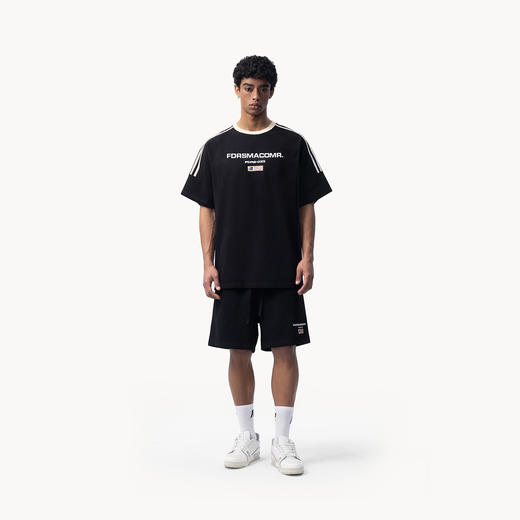 FDR官方店 织带发泡旗帜运动情侣美式短袖t恤男女重磅潮牌体恤女 商品图0