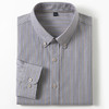 【100棉】罗蒙男士长袖衬衫简约大方时尚通勤职业衬衫百搭条纹舒适男休闲衬衣 商品缩略图1
