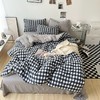 极简爱J.LOVE 2025新款无印风印花水洗棉四件套 床上用品学生宿舍床单 商品缩略图3