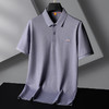 【莫代尔+桑蚕丝+亚麻】【DG】大依优型大码短袖POLO衫体恤莫代尔加肥大码翻领上衣肥佬半袖夏装T恤男士 商品缩略图7
