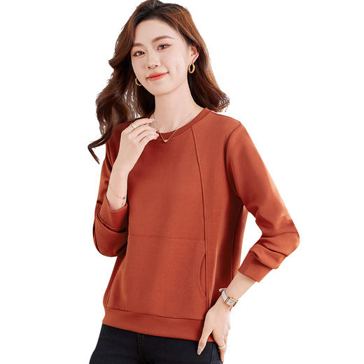 雀说春季爆款圆领卫衣新款宽松显瘦春秋薄款长袖上衣外套AL30062 商品图4