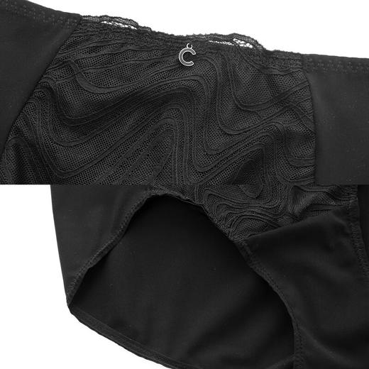 【3F】Comfit夏季薄款内裤女薄款高腰蕾丝透气大码包臀三角内裤C200186 商品图4