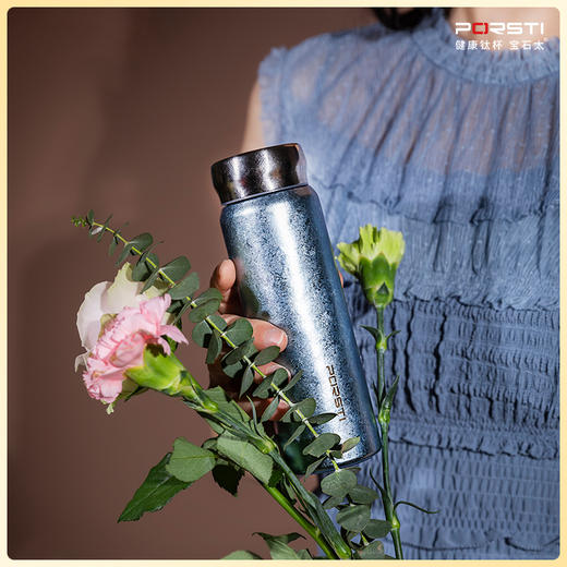 【时尚轻盈】PORSTI宝石太·钛金属至轻杯 轻松装进口袋小巧精致锁鲜保温杯气质非凡280ml 商品图2
