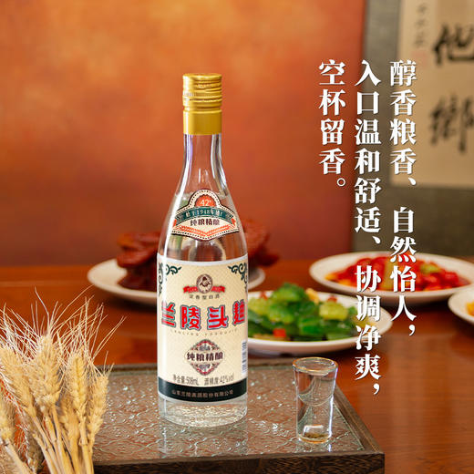 兰陵酒 兰陵42度头曲浓香型白酒508mL*2瓶  纯粮食优级口粮酒 商品图5
