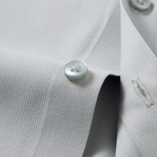 【含蚕丝】罗蒙春秋男士经典纯色短袖衬衫时尚百搭休闲简约通勤职业上班男衬衣 商品图10