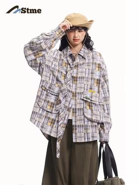 早乙女惠子saotome/STMCS251003/百家布格纹立体袋领带衬衫