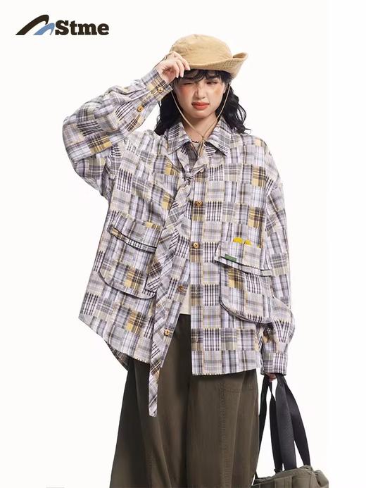 早乙女惠子saotome/STMCS251003/百家布格纹立体袋领带衬衫 商品图0