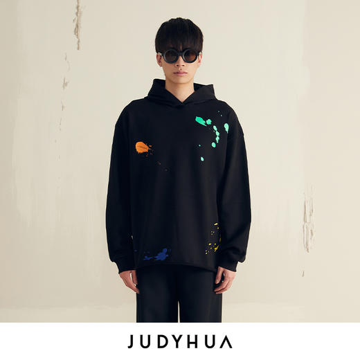JUDYHUA 艺术家系列丙烯飞溅卫衣 商品图3