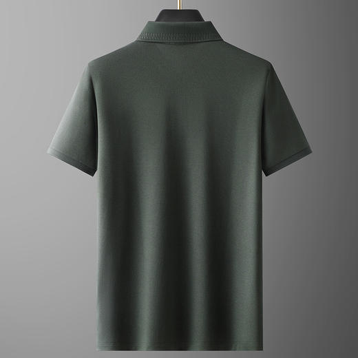 【莫代尔+桑蚕丝+亚麻】【DG】大依优型大码短袖polo衫男半袖加大码上衣高端莫代尔肥佬翻领夏季薄款 商品图6