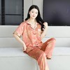【新中式冰丝睡衣】高级感夏短袖长裤两件套 薄款开衫套装 家居服睡衣春夏【有书私享】 商品缩略图5