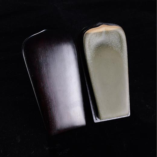 伦少国「一瓣清心」端砚·绿端 纯手工原石雕刻砚台 商品图2