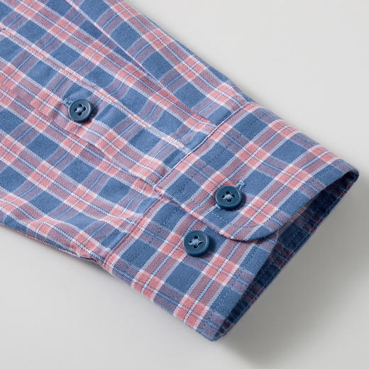 【莱赛尔棉】罗蒙男士长袖格子衬衫经典翻领简约百搭休闲通勤职业衬衫舒适男衬衣 商品图5