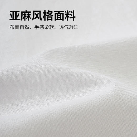 拇指白小衫微阔棉麻短袖休闲衬衫无限系列 商品图1