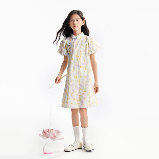 女童短袖连衣裙夏季新款安奈儿童装小程序专享EG523089 商品图5