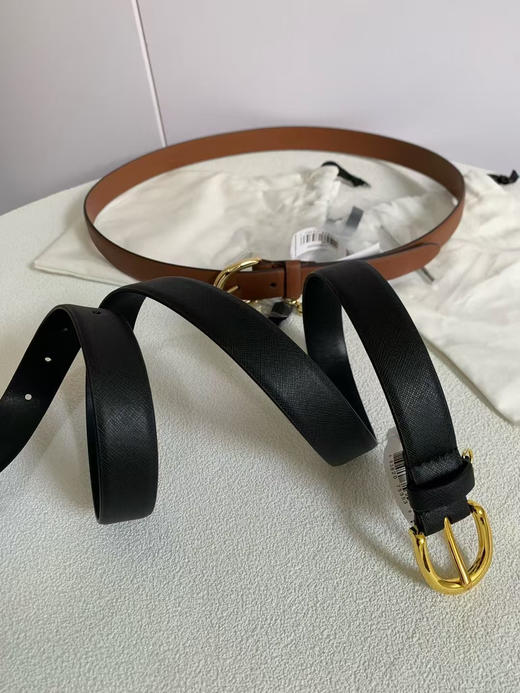 外贸原单拉夫腰带，正面十字纹小牛皮柔软有质感，牛皮腰带，金色扣➕小牛皮带身，2.5×108CM 商品图11