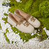 预售10天|Safiya/索菲娅2025小香风拼色懒人一脚蹬套脚编织渔夫鞋SFD1112234 商品缩略图6