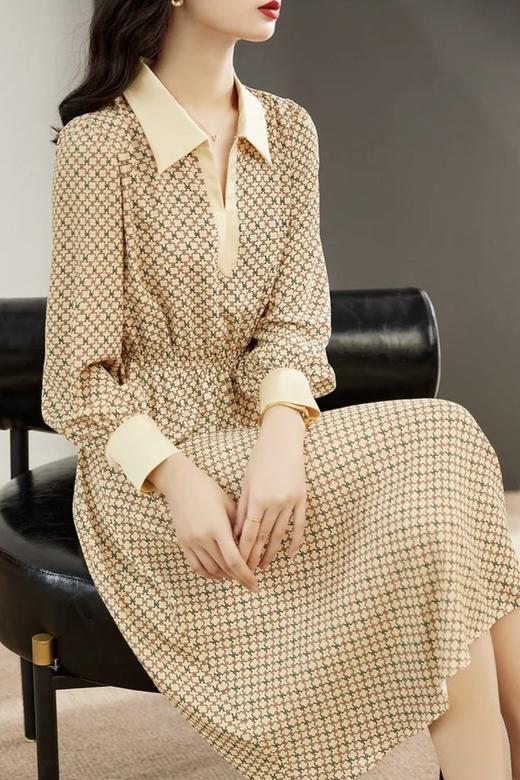 SENTUBILA尚都比拉 翻领法式优雅连衣裙 15353 商品图3