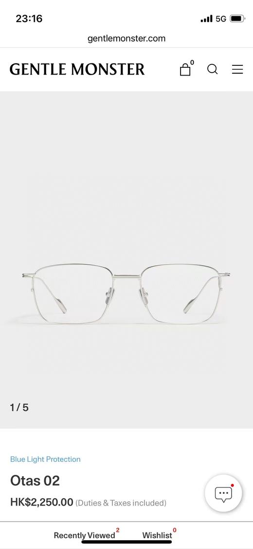 GENTLE MONSTER GM眼镜框，全钛的..领先国内专柜 商品图2