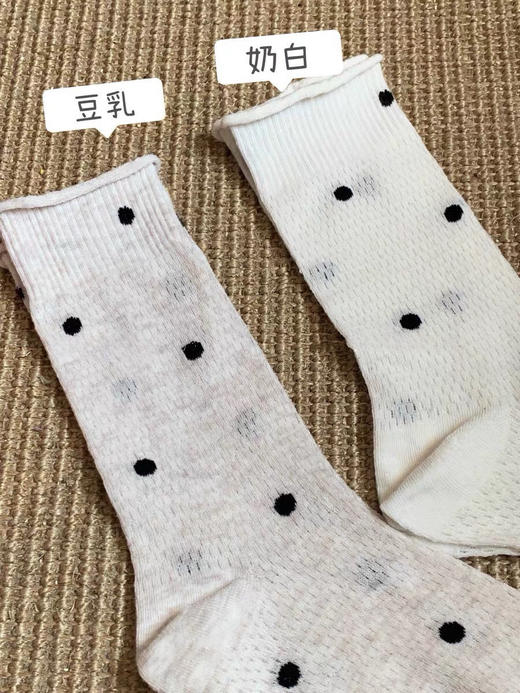 波点网眼中筒袜6双(z
锁 商品图5