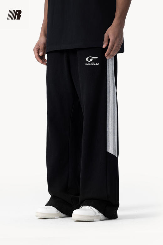 FDR官方店 月牙织带先锋运动卫裤休闲裤男女美式情侣直筒裤长裤子 商品图4