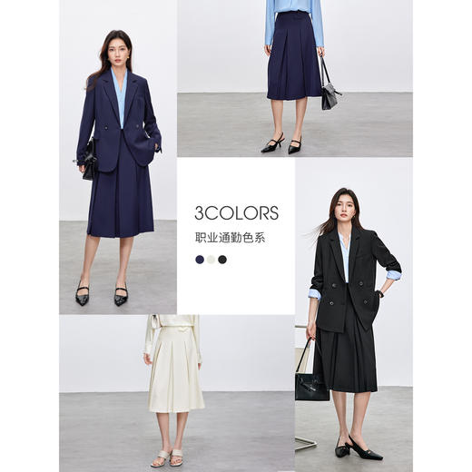 【内购】尚都比拉气质通勤百褶显瘦A字裙-151Q58919 商品图2