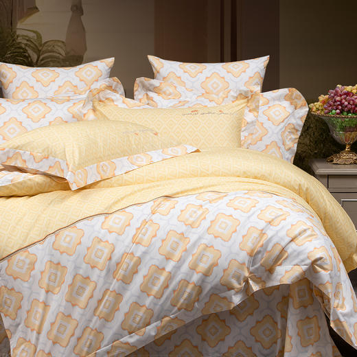 多喜爱 大美新疆西域系列全棉四件套 艾德莱斯/喀什印象/穆尼热/阿娜尔罕/榴见开福 【宽边工艺】【芬纳诺抗菌】【礼盒包装】 商品图7