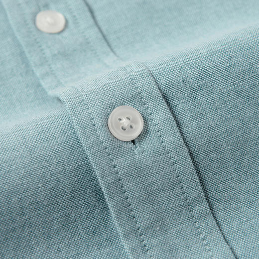 【牛津纺】罗蒙男士夏季短袖衬衫舒适百搭经典纯色简约休闲通勤上班男衬衫 商品图7