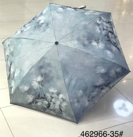 优品堂『墨羽』五折双层超轻肤感软糯布黑胶遮阳伞 商品图3