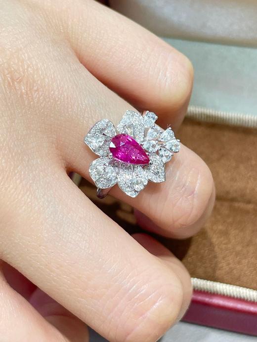 1ct刻面红宝石戒指 商品图3