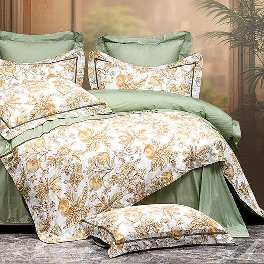 多喜爱 大美新疆果韵系列全棉四件套 榴见开福 【精美刺绣】【织带工艺】【芬纳诺抗菌】【礼盒包装】 商品图2