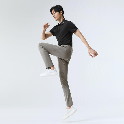 【四面弹】柒牌裤子男款春秋新品男士休闲裤弹力直筒修身男装长裤128H71830 商品图3