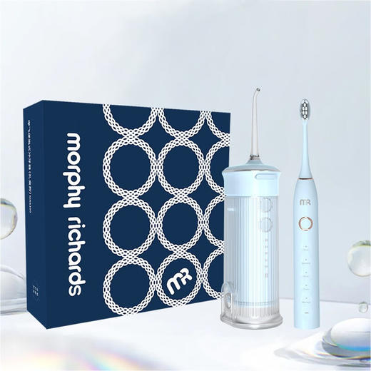摩飞（MORPHYRICHARDS） 冲牙器洗牙器水牙线洁牙器家用便携抽拉水箱清洁器手持立式设计 节日礼物企业礼品冲牙器礼盒款-白色MR8300 商品图8