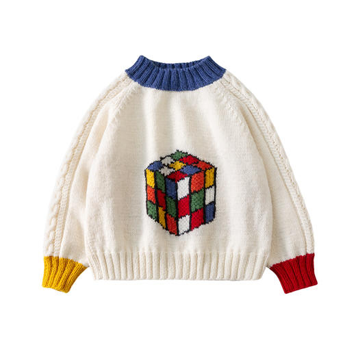 苏苏姐家炫彩魔方毛衣手工diy棒针编织羊毛线衣服材料包毛线团 商品图4