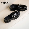 预售10天发|Safiya/索菲娅2025鬼马少女甜酷英伦风粗跟漆皮厚底增高乐福鞋SFD1112173 商品缩略图6