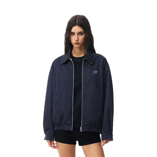 FDR官方店 正反两面穿拼格子哈灵顿夹克外套男女春季情侣翻领上衣 商品图2