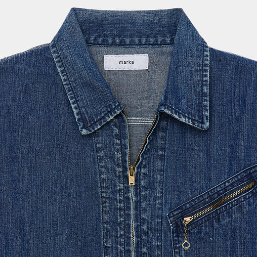 marka DENIM WORK JACKET 土耳其有机棉复古做旧牛仔夹克拉链外套 商品图4