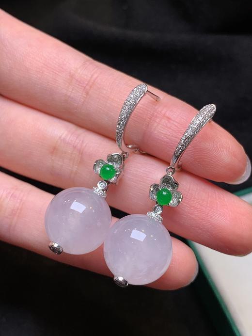 圆珠翡翠耳坠 商品图2