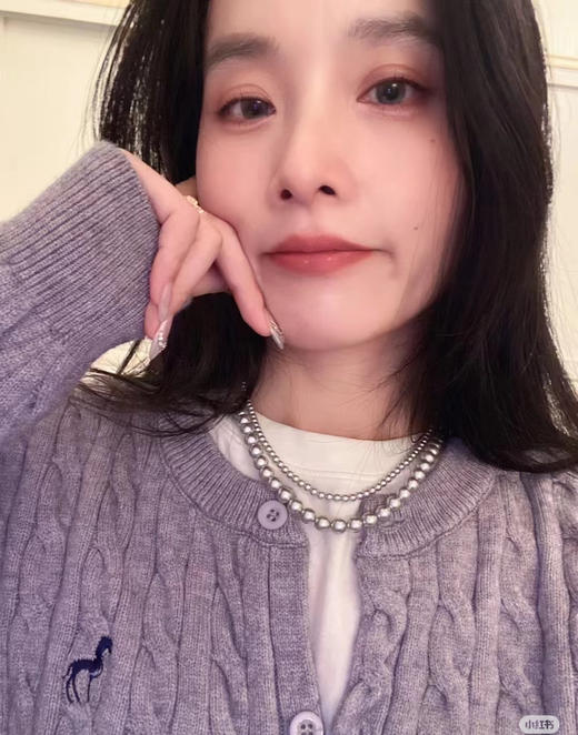 赵丽颖明星同款双层珍珠项链219001 商品图3