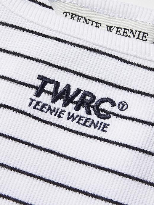 TeenieWeenie小熊字母条纹T恤女夏季女t恤TTRN252301T 商品图3