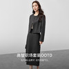 【内购】解构分割垫肩圆领短外套&下摆开叉直筒裙两件套-151Z58338 商品缩略图1