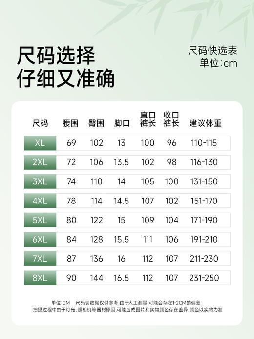 【新款DK】大依优型大码松紧腰直口束口休闲运动裤卫裤休闲裤加肥加大长裤胖子裤子 商品图4