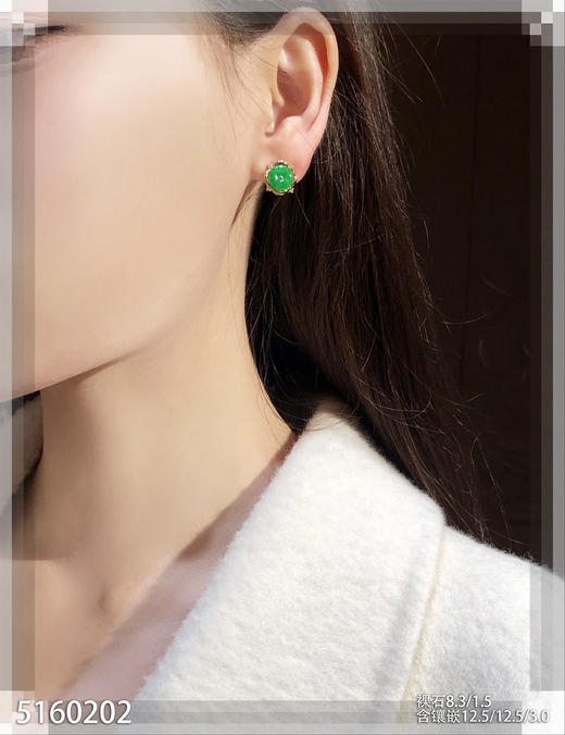 5160202，平安扣耳钉。具体价格微信咨询 商品图4